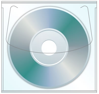 80mm Tamper Resistant Adhesive CD DVD Sleeve