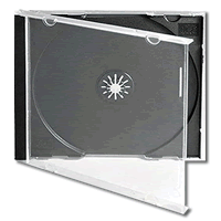Jewel Case with Black Tray - 100 Pack
