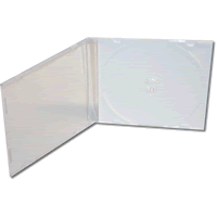 Jewel Case Slim 5.2 Clear/White - 100 Pack