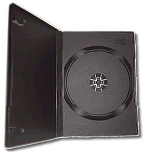 DVD Amaray Case Black With Overwrap 100 Pack - Click Image to Close
