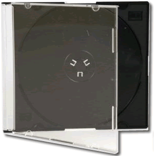 Jewel Case Slim 5.2 Clear/Black - 100 Pack - Click Image to Close