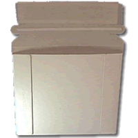 White Paper Board Self Seal Mailer Holds 1 CD 25 Pack