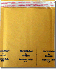 Bubble Mailer Holds One Standard Jewel Case or Two Slimline