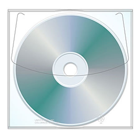 Clear CD/DVD Sleeve 50 pack - Click Image to Close