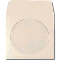 Paper CD Sleeve with Window and Flap Holds 3 Discs 50 Pack